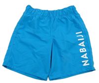Modré plážové kraťasy s logom nabaiji