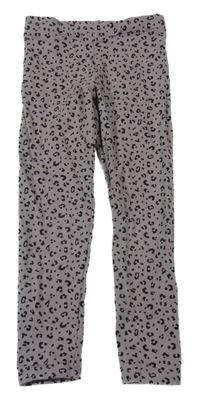 Hnedo-čierne leopardí legíny H&M