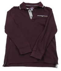 Mahagonové polo triko F&F