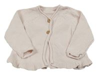 Světlerůžový propínací svetr Mothercare