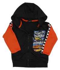 Čierno-červená prepínaci mikina s kapucí - Hot Wheels George