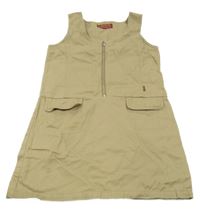 Béžové rifľové šaty