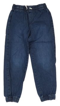 Tmavomodré cuff jogger rifle H&M