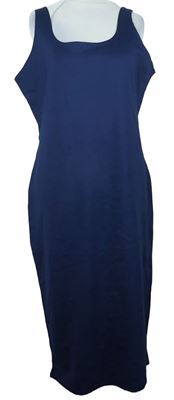 Dámské tmavomodré midi šaty Primark 