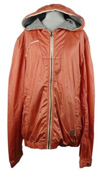 Pánská korálová šusťáková bunda s kapucí Hugo Boss 