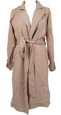 Dámský světlerůžový kabátový cardigán s páskem Only 