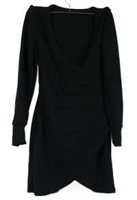 Dámské černé teplákové šaty 