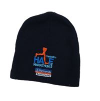 Dámska tmavomodrá čapica s nášivkou