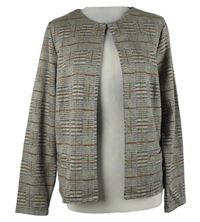 Dámský šedo-barevný vzorovaný cardigán Gina Laura 