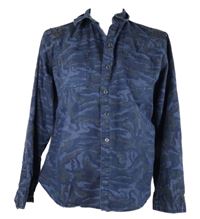 Dámska tmavomodrá army košeľa s cvokmi  Denim