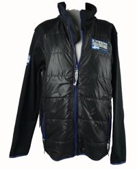 Pánská černá softshellovo/šusťáková outdoorová zateplená bunda Mac&Sons 