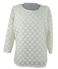 Dámská smetanová vzorovaná halenka Papaya 