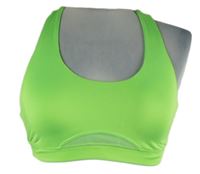 Dámský neonově zelený sportovní crop top Crane 