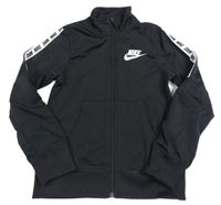 Černá sportovní propínací mikina s logem Nike