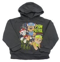 Šedá mikina s Paw Patrol a kapucí Nickelodeon