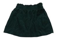 Tmavozelená menšestrová sukňa Dunnes