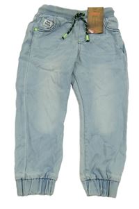 Nové- Světlemodré teplákové cuff rifle F&F