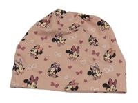 Světlerůžová bavlněná čepice s Minnie
