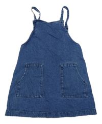 Modré riflové šaty Next