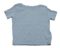 Světlemodré žebrované crop tričko Primark