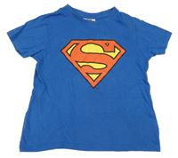 Modré tričko s logem Superman