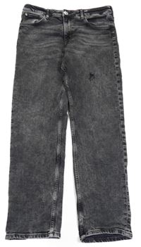 Černé šisované rifle H&M