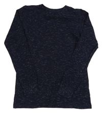 Tmavomodré melírované tričko Next