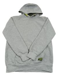 Šedá 3D vzorovaná mikina s kapucí Y.F.K.