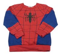 Červeno-modrá mikina s pavoukem - Spiderman H&M