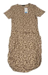 Nové - hnědé vzorované šaty New Look