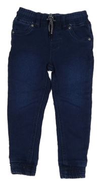 Tmavomodré teplákové cuff rifle Pep&Co