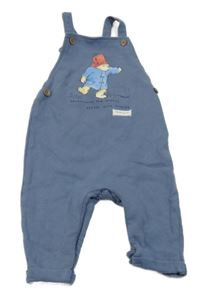 Modrošedé laclové tepláky s Paddingtonem 