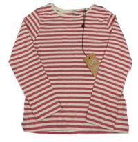 Nové - Světlebéžovo-růžové pruhované triko M&Co.