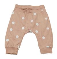 Ružové bodkovaná é tepláky H&M