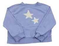 Lila mikina s hviezdami