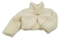 Smetanové kožešinové bolérko