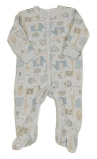 Biely overal so slonmi Lily & Dan