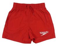 Červené plážové kraťasy s logom Speedo