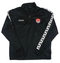 Čierna funkčná futbalová mikina s logom Mitre