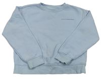 Svetlomodrá crop mikina s nápisom Primark