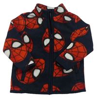 Tmavomodrá fleecová prepínaci mikina so Spidermanem zn. George