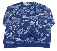 Tmavomodrá mikina s joysticky H&M