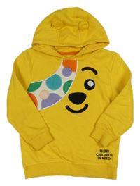 Žltá mikina s Pudsey s kapucňou George