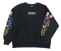 Černá oversize mikina s Mickeym George