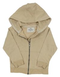 Béžová prepínaci mikina s kapucňou M&S