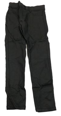 Čierne koženkové tregíny F&F