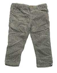 Béžové menšestrové nohavice s hviezdičkami Zara