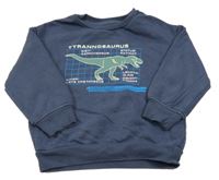 Tmavomodrá mikina s dinosaurom M&S
