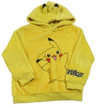 Žltá chlpatá mikina s Pikachu a kapucňou H&M