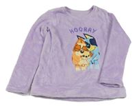 Lila chlpatá mikina s Bluey Nutmeg